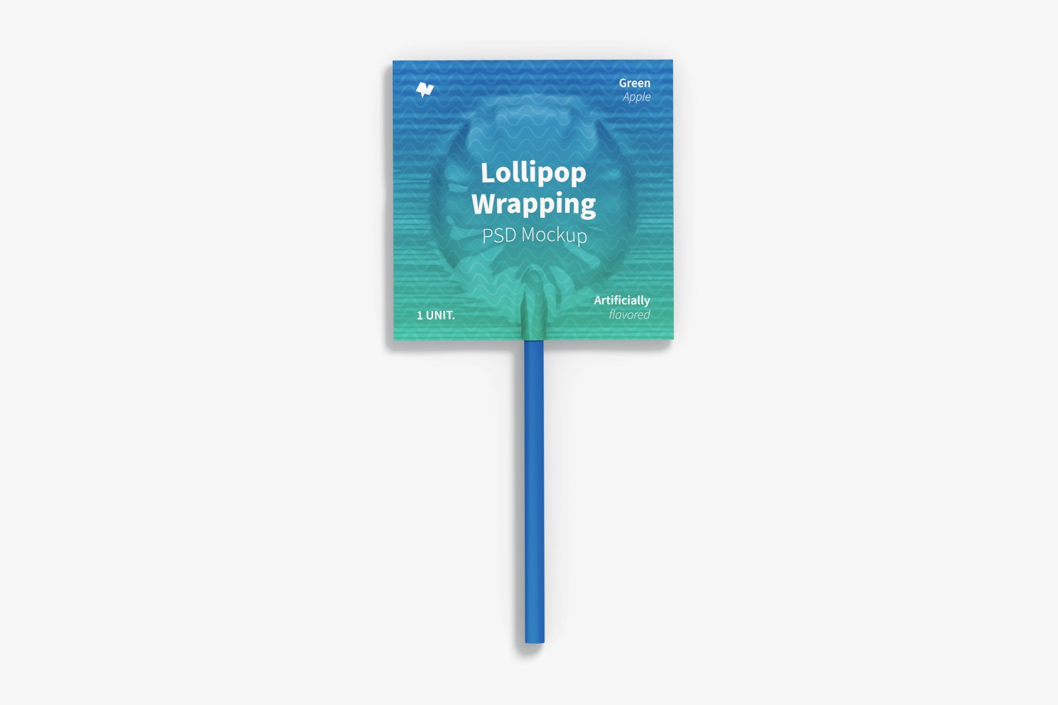 Lollipop Wrapping Mockup, Top View