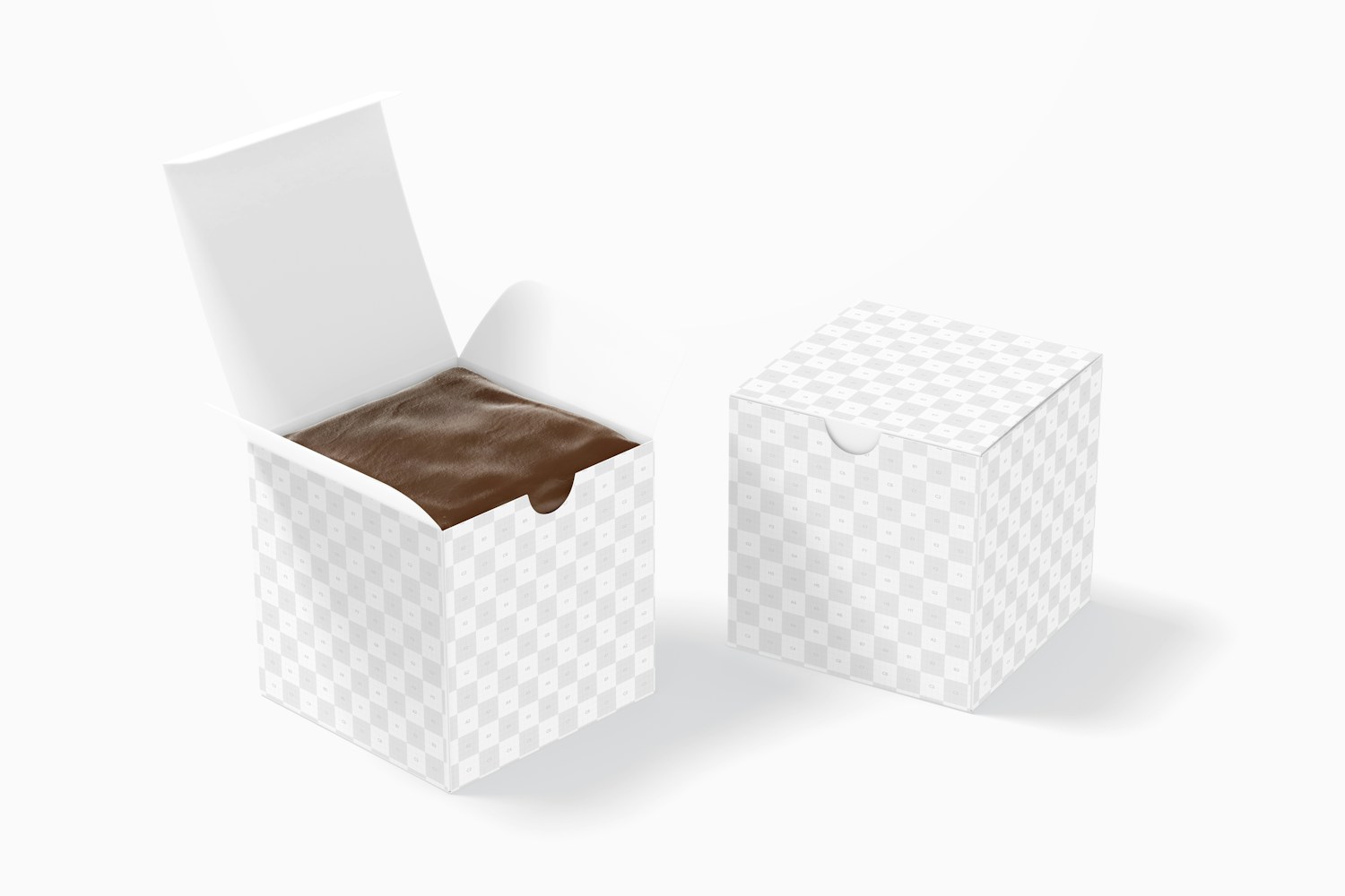 Ice Cream Boxes Mockup, Opened and Closed