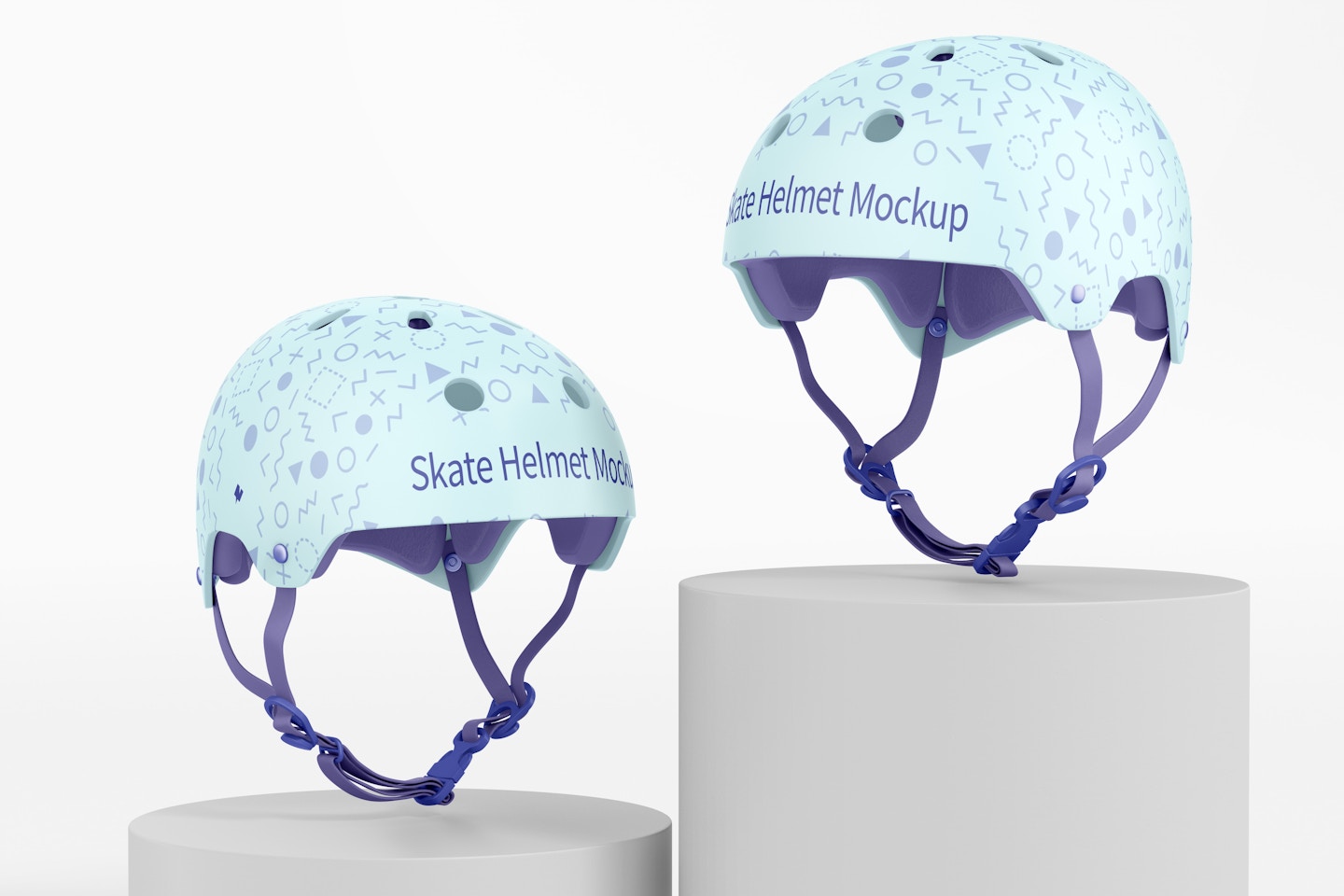 Skate Helmets Mockup