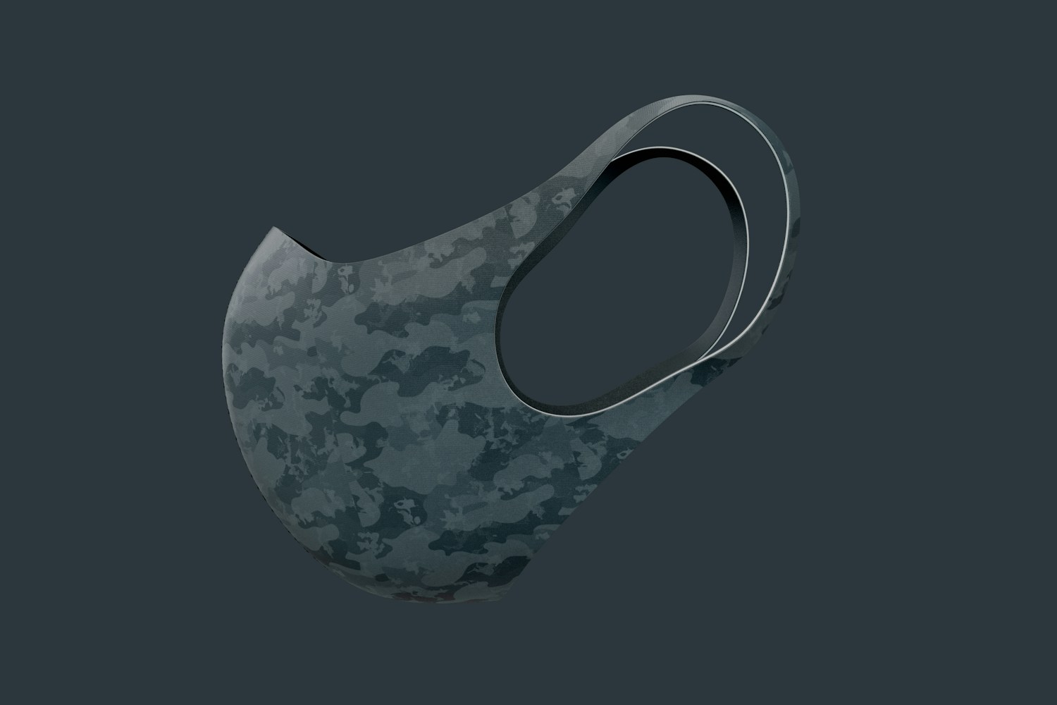 Neoprene Guard Face Mask Mockup, Right View 02