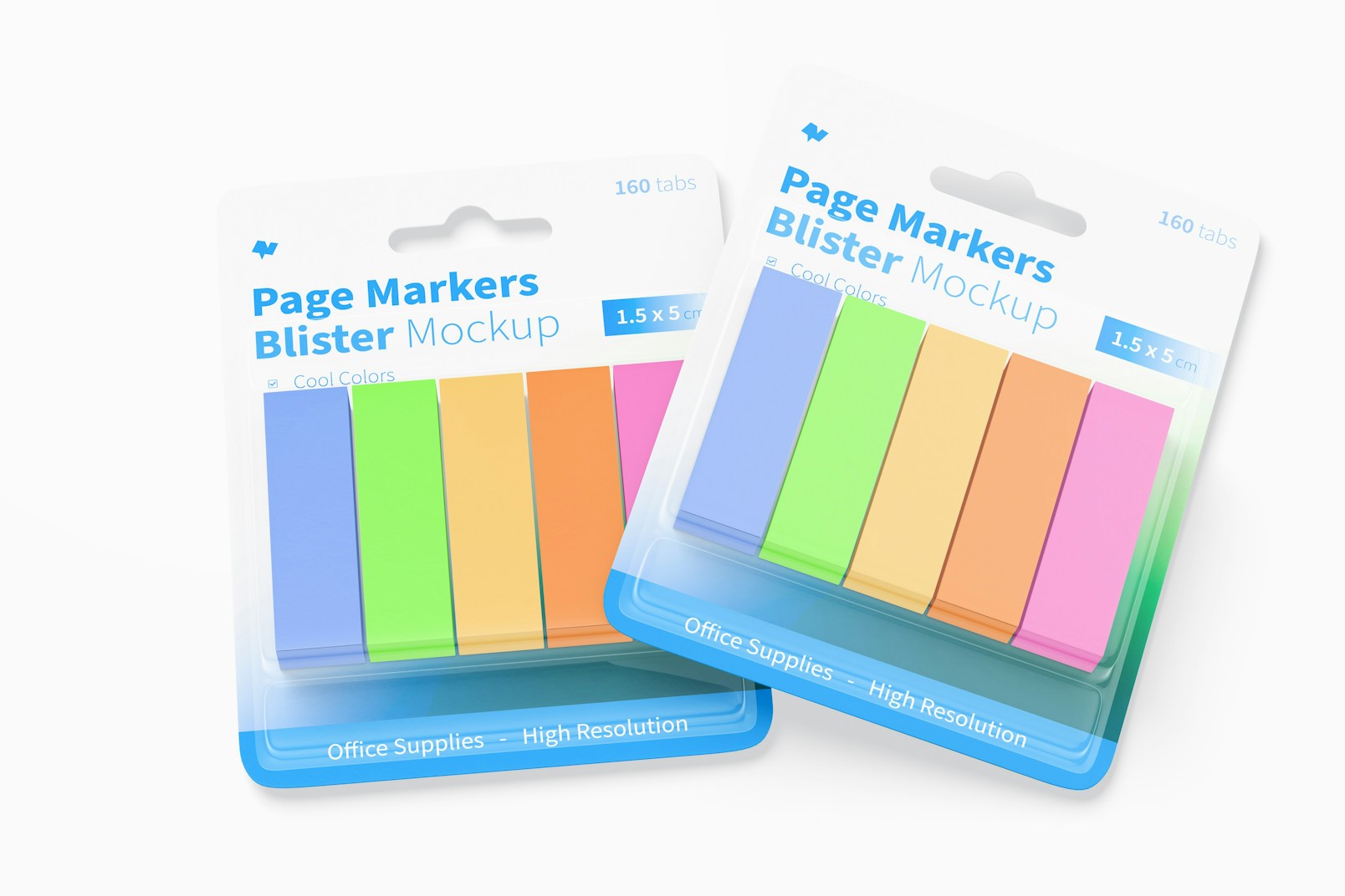 Page Markers Blisters Mockup