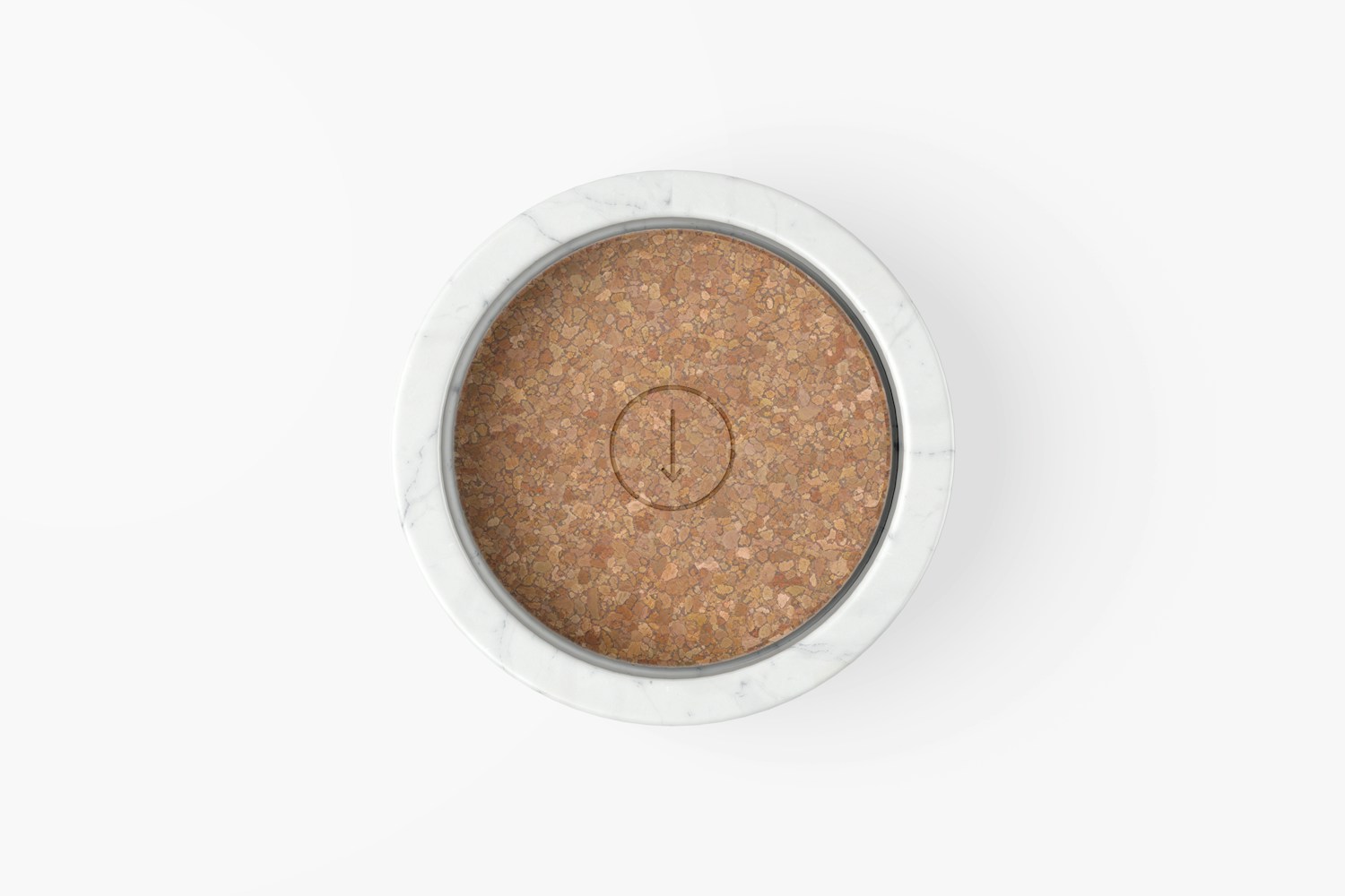 Wine Bottle Coaster Mockup, Top View Wine Bottle Coaster Mockup, Top View