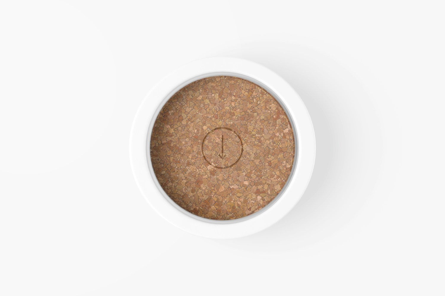 Wine Bottle Coaster Mockup, Top View Wine Bottle Coaster Mockup, Top View