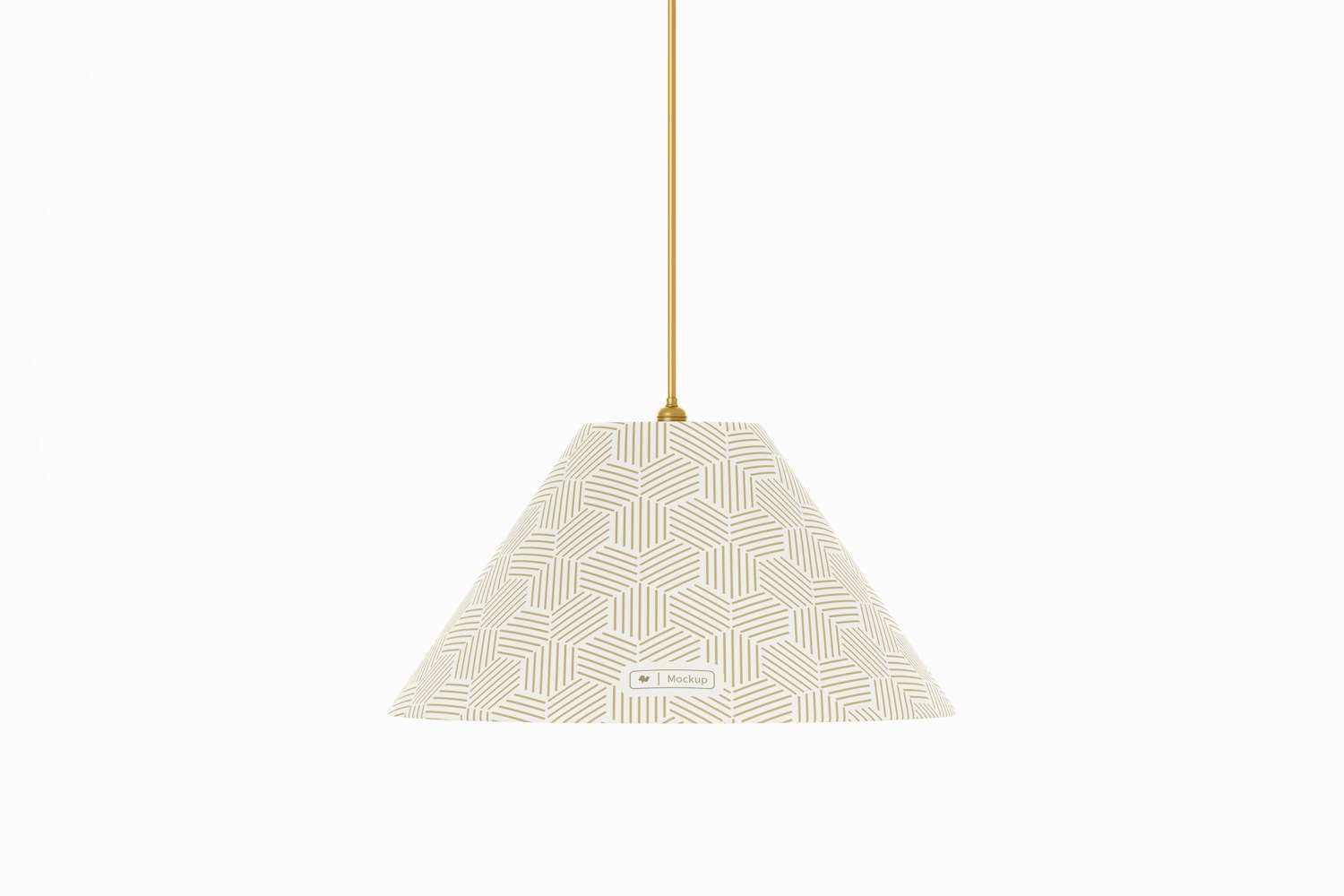 Cone Ceiling Lamp Mockup, Front View Cone Ceiling Lamp Mockup, Front View