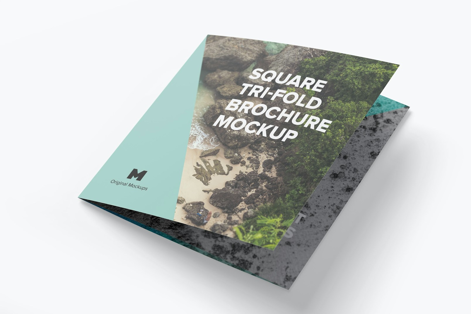 Square Tri-Fold Brochure Mockup 01