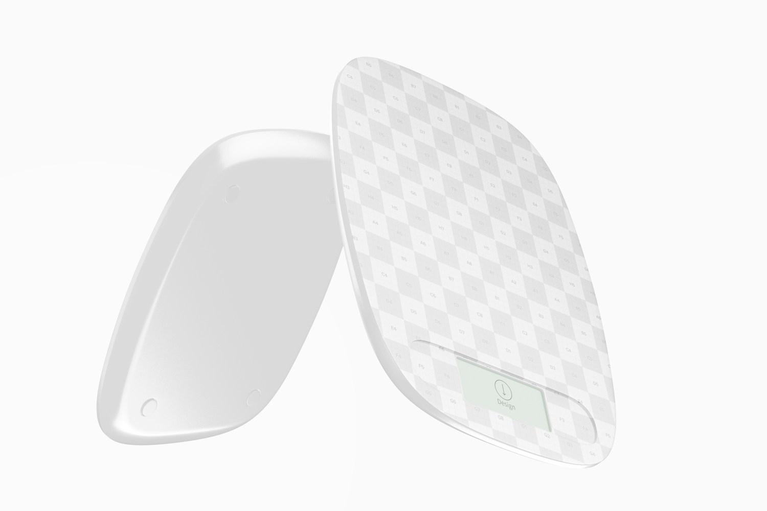 Digital Kitchen Scale Mockup, Floating Digital Kitchen Scale Mockup, Floating