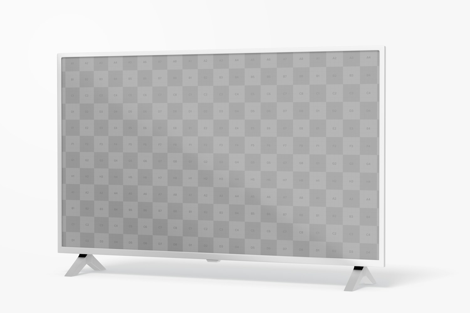 Tv 60" Mockup, Right View