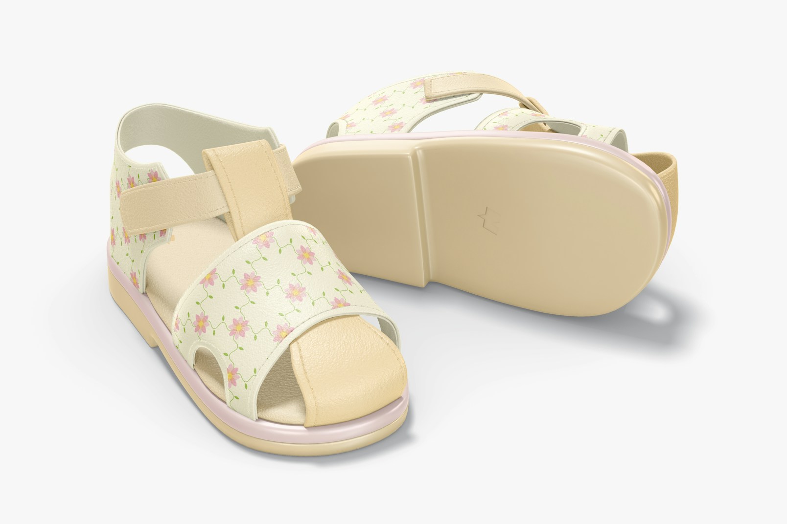 Maqueta de Zapato de Bebé, Vista Frontal y Posterior