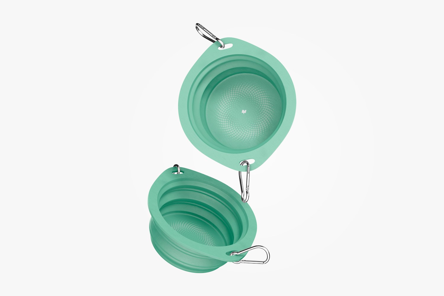 Travel Dog Bowls Mockup, Falling Travel Dog Bowls Mockup, Falling