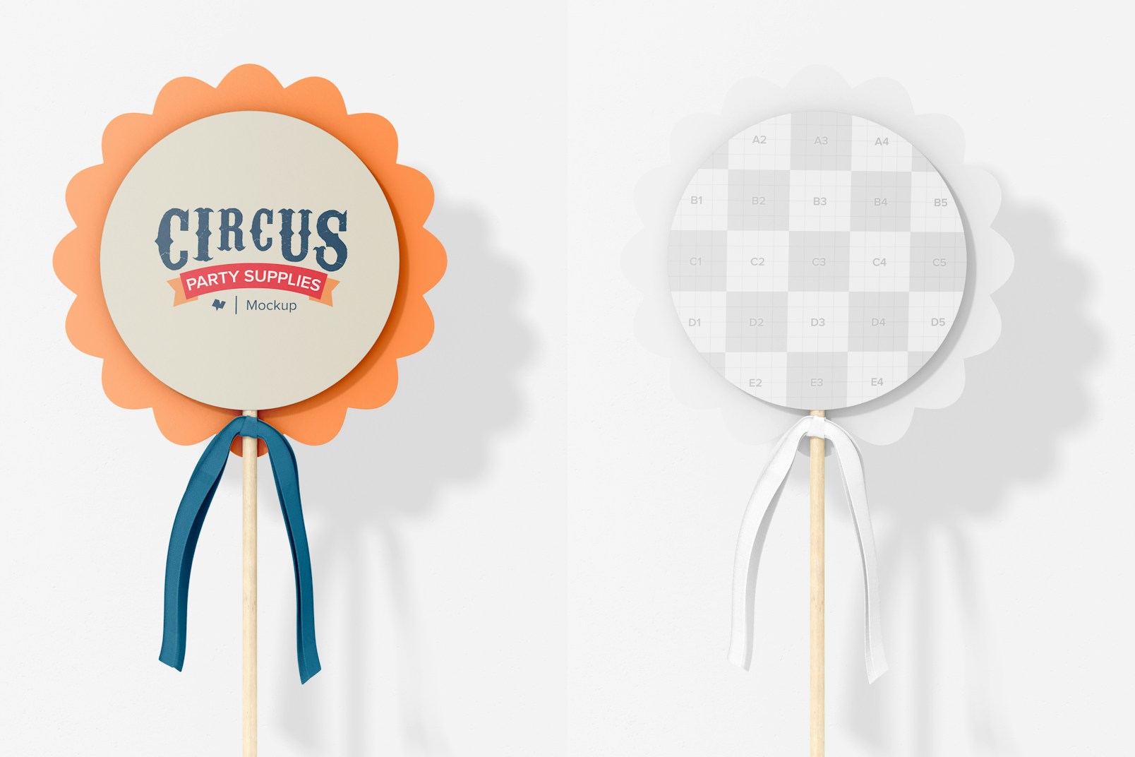 Circus Topper Mockup, Front View