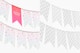 Dovetail Festive Flags Garland  Mockup