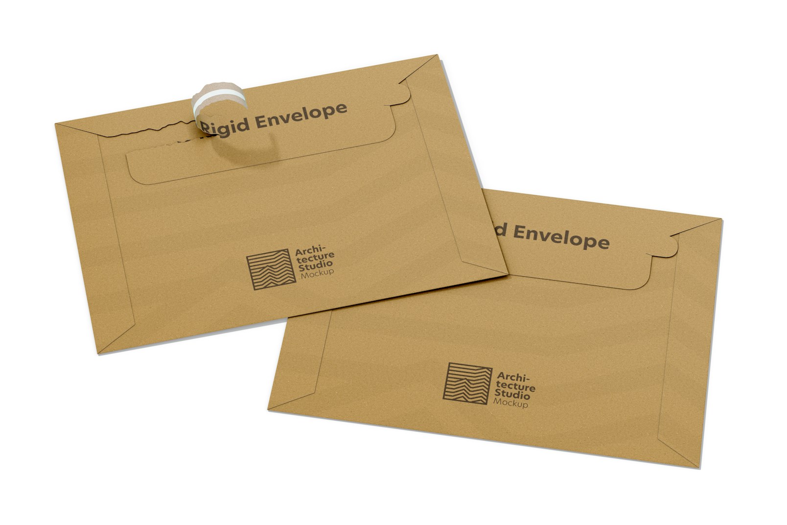 A3 Rigid Cardboard Envelopes Mockup