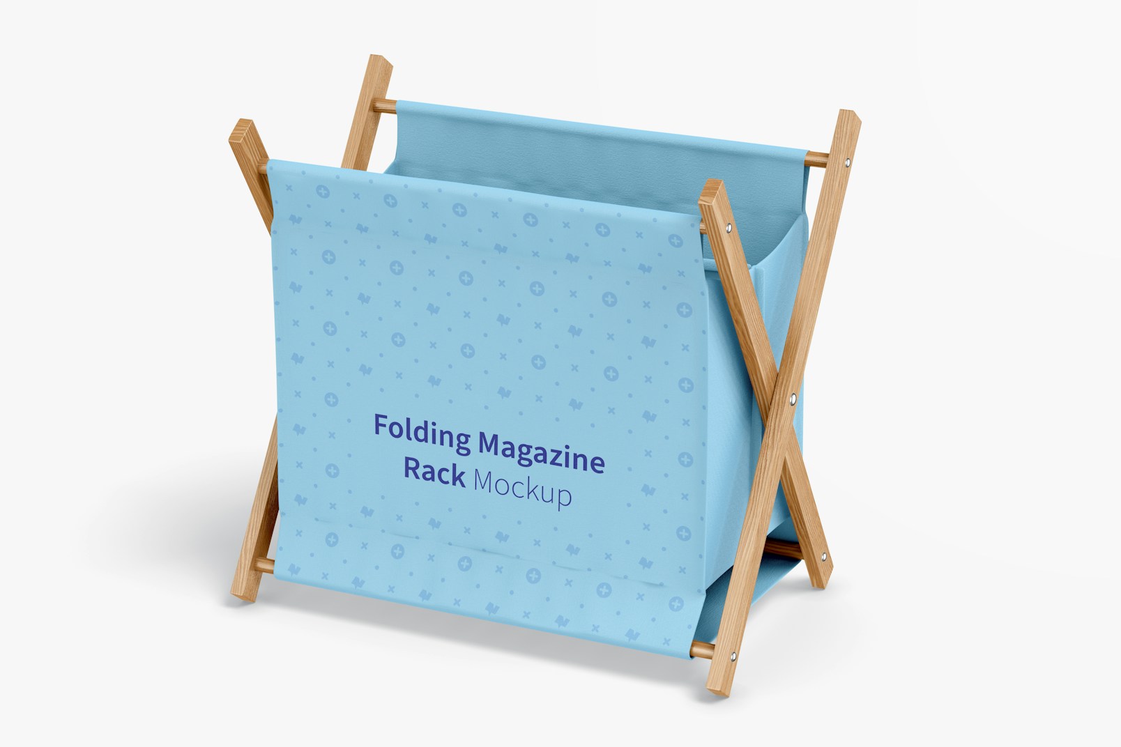 Folding Magazine Rack Mockup