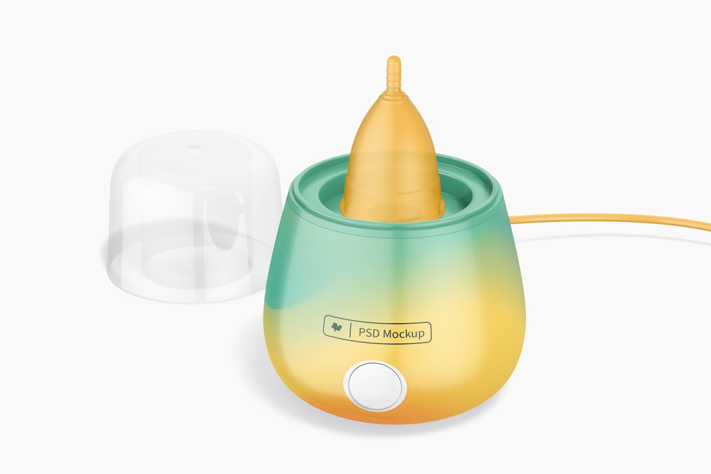 Menstrual Cup Sterilizer Mockup, Front View