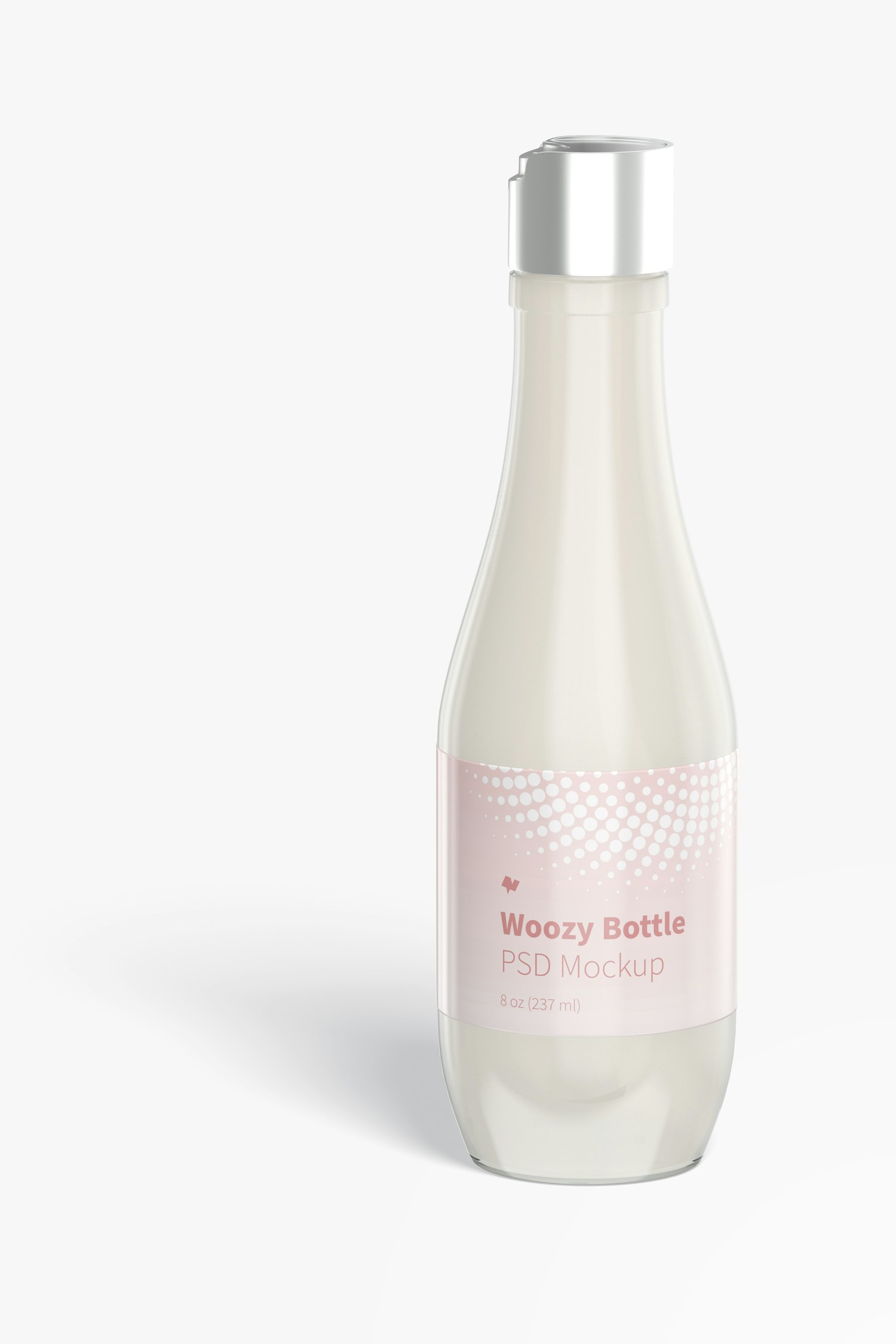 Woozy Bottle with Disc Top Cap Mockup