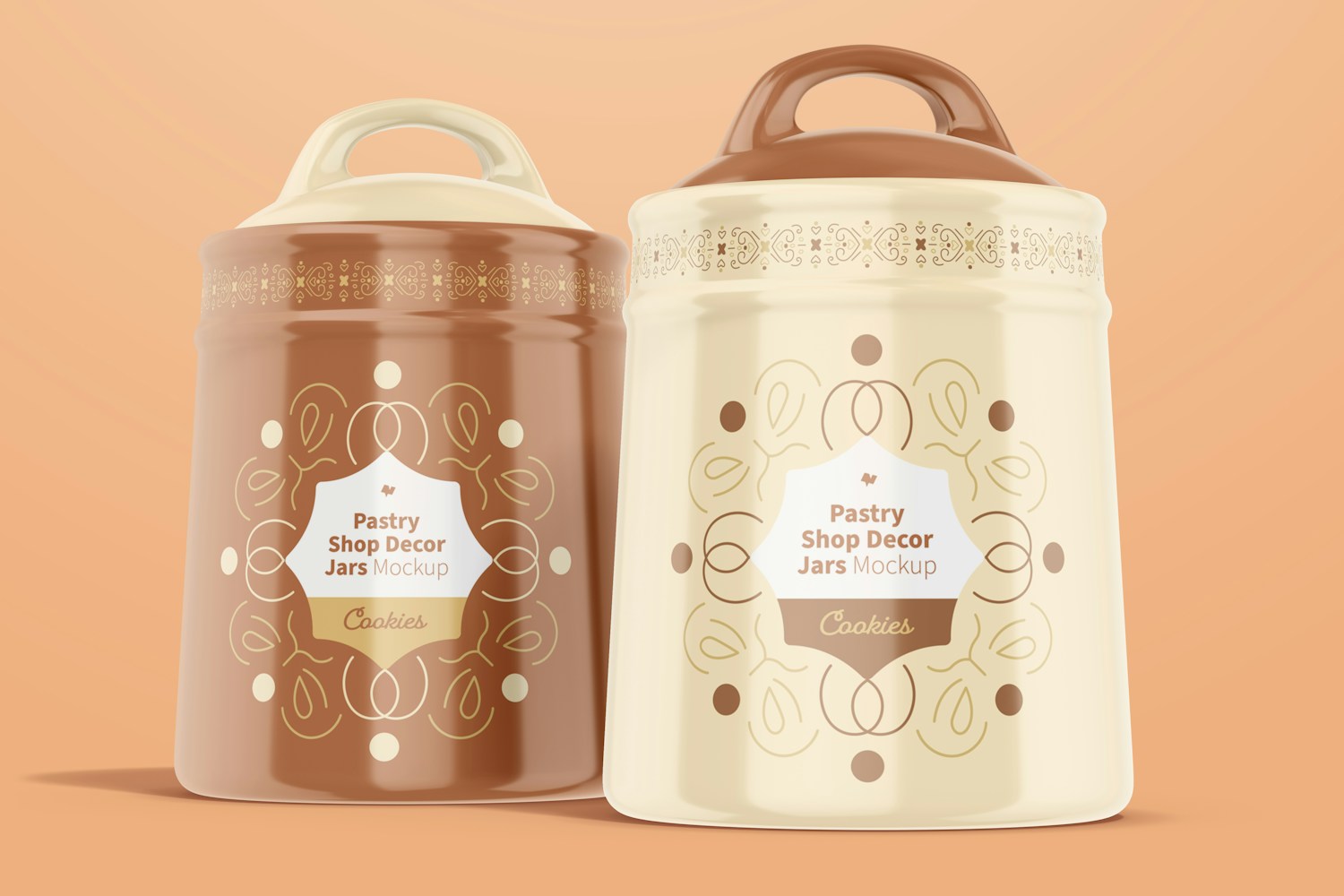 Pastry Shop Decor Jars Mockup Pastry Shop Decor Jars Mockup