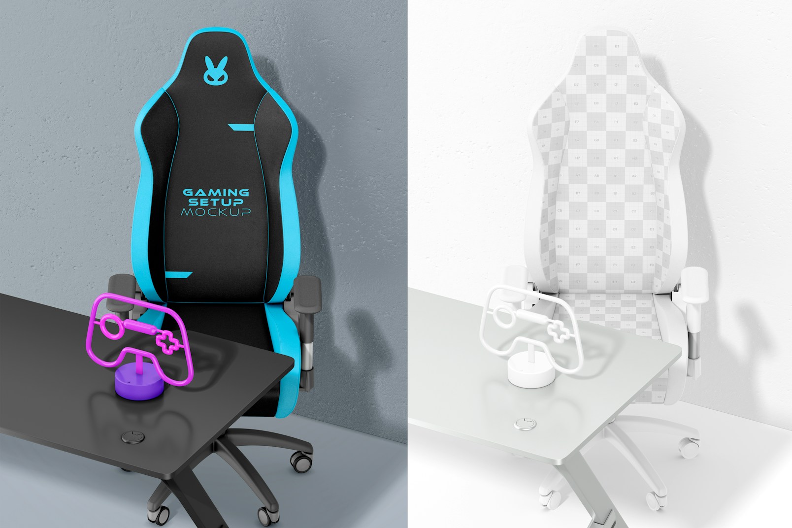 Gaming Chair Mockup, Perspective