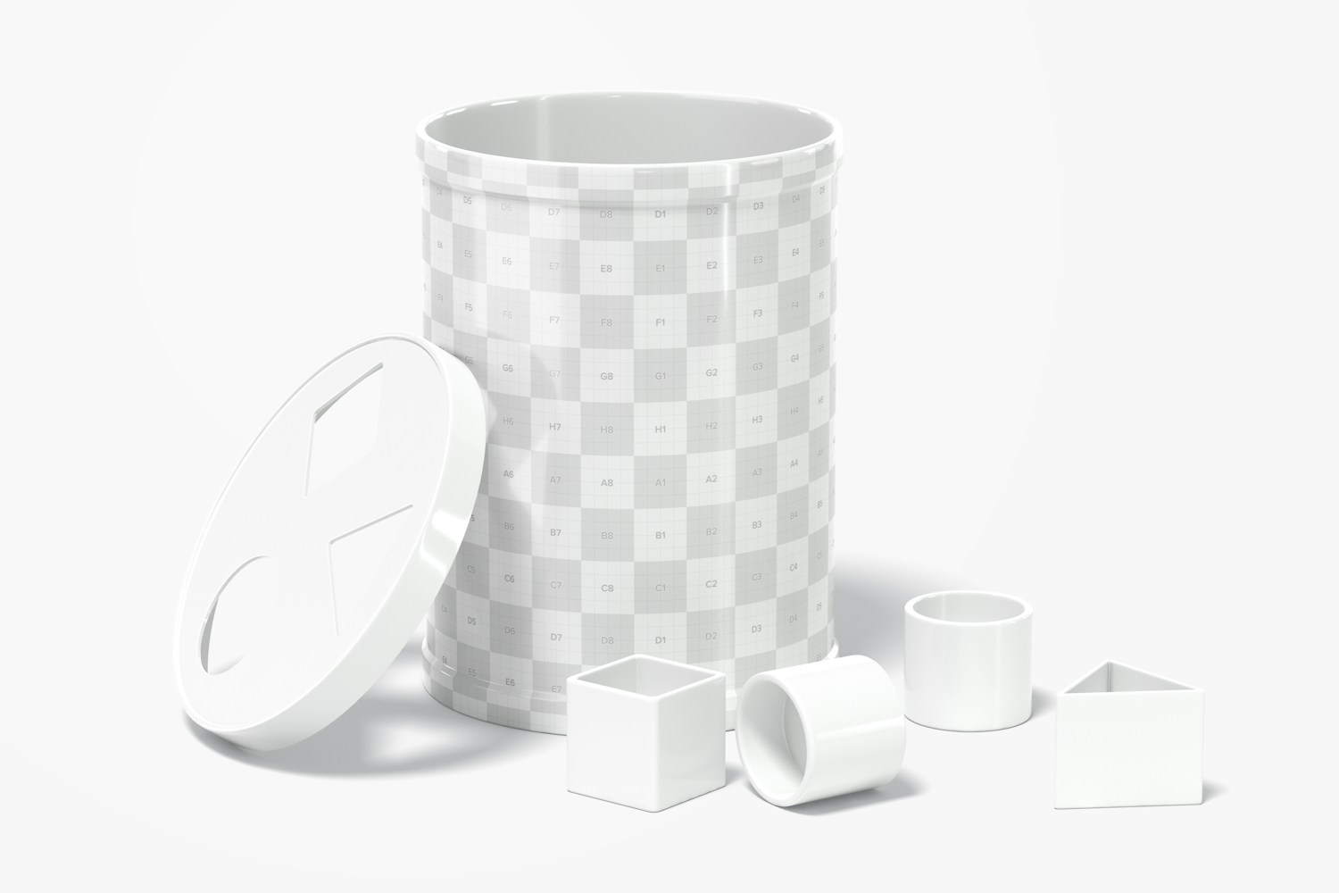 Blocks Sorter Toy Mockup, Opened Blocks Sorter Toy Mockup, Opened
