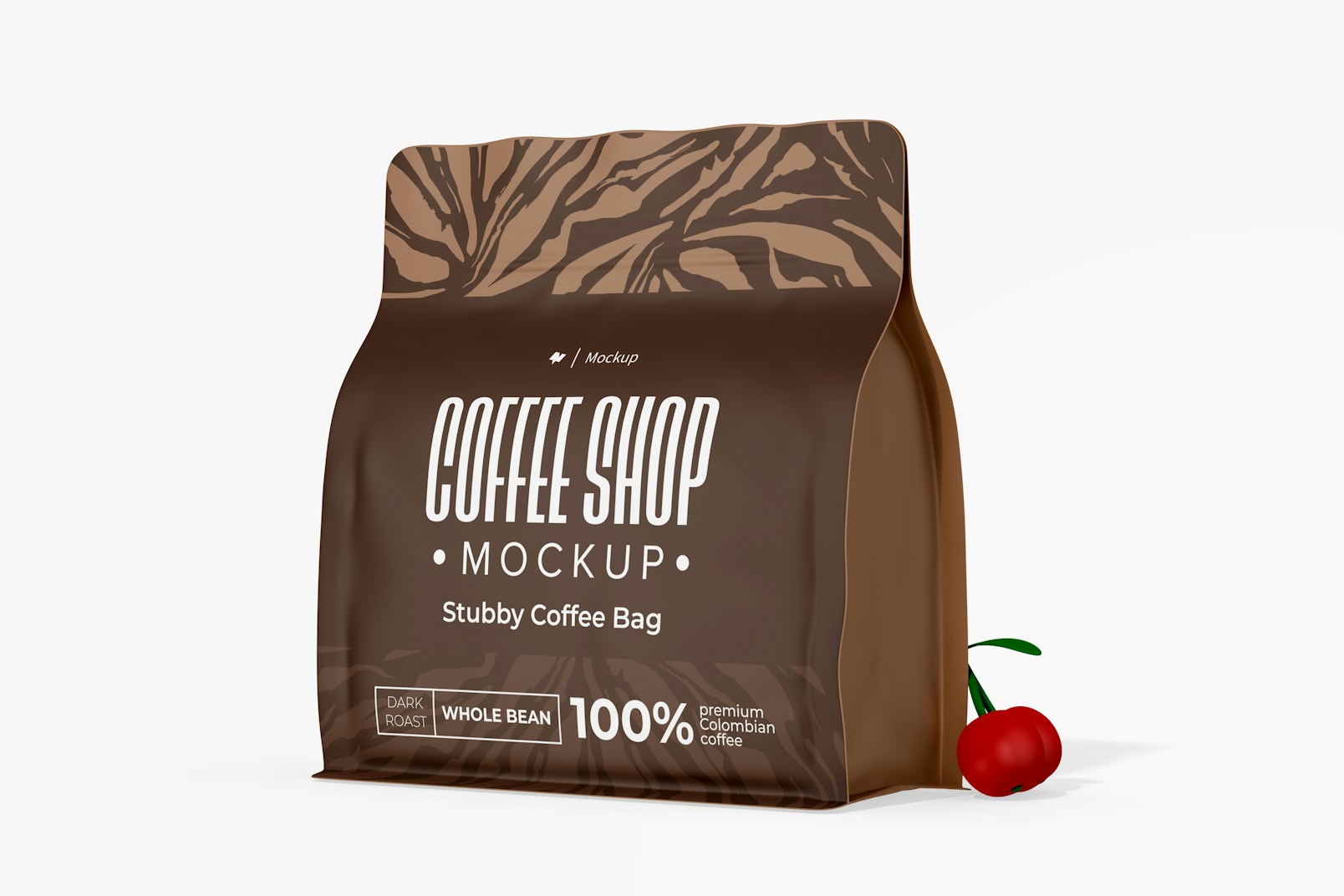 Stubby Coffee Bag Mockup