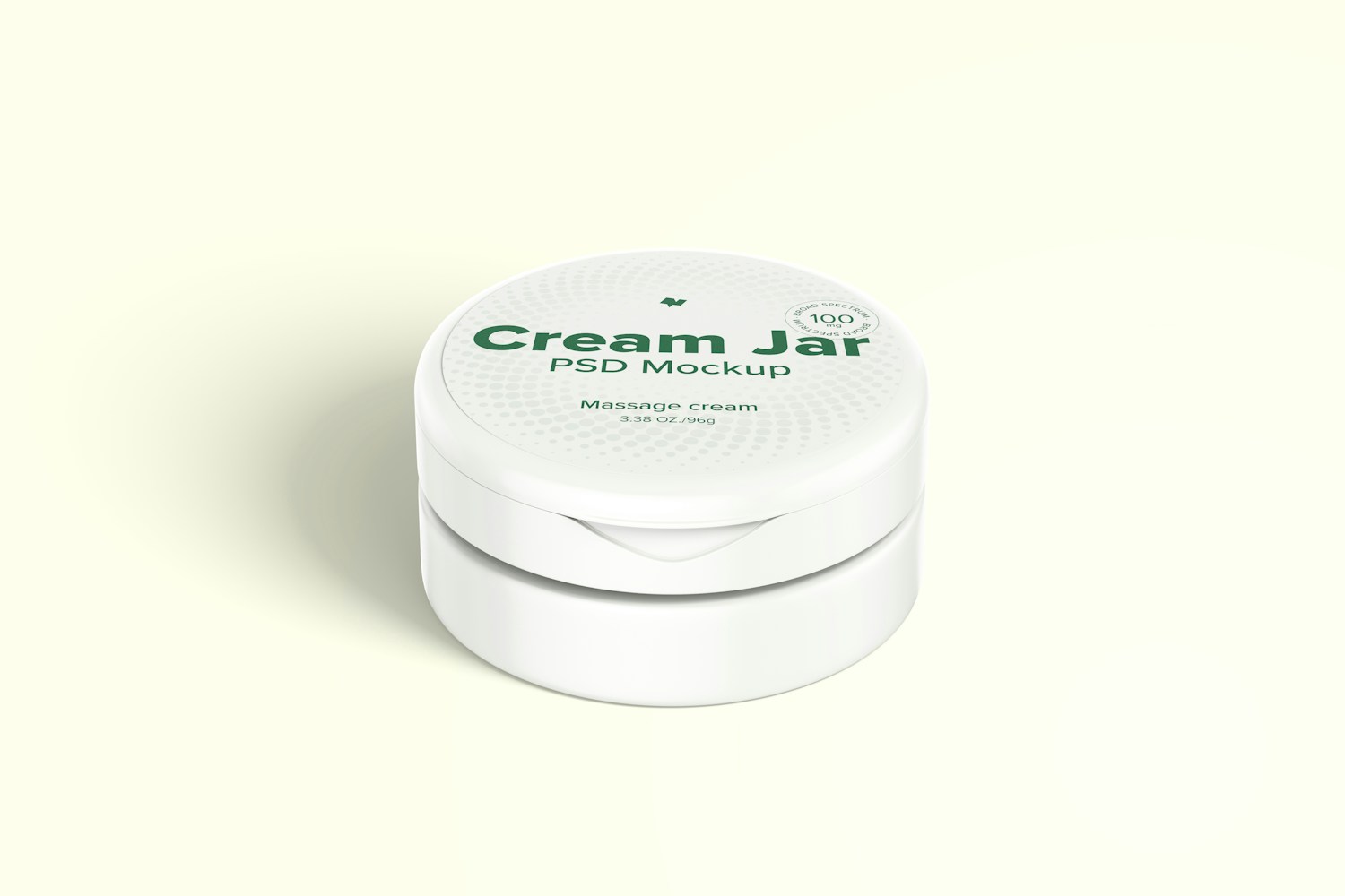 3.38 oz Cream Jar Mockup