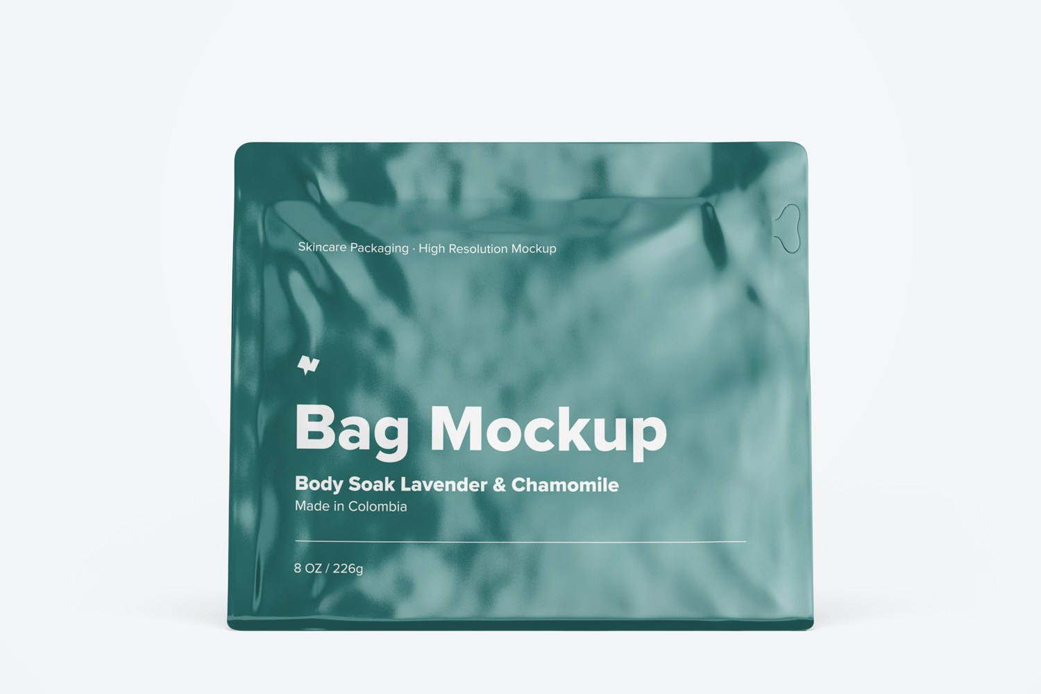 8 oz Bag Mockup, Front View 8 oz Bag Mockup, Front View