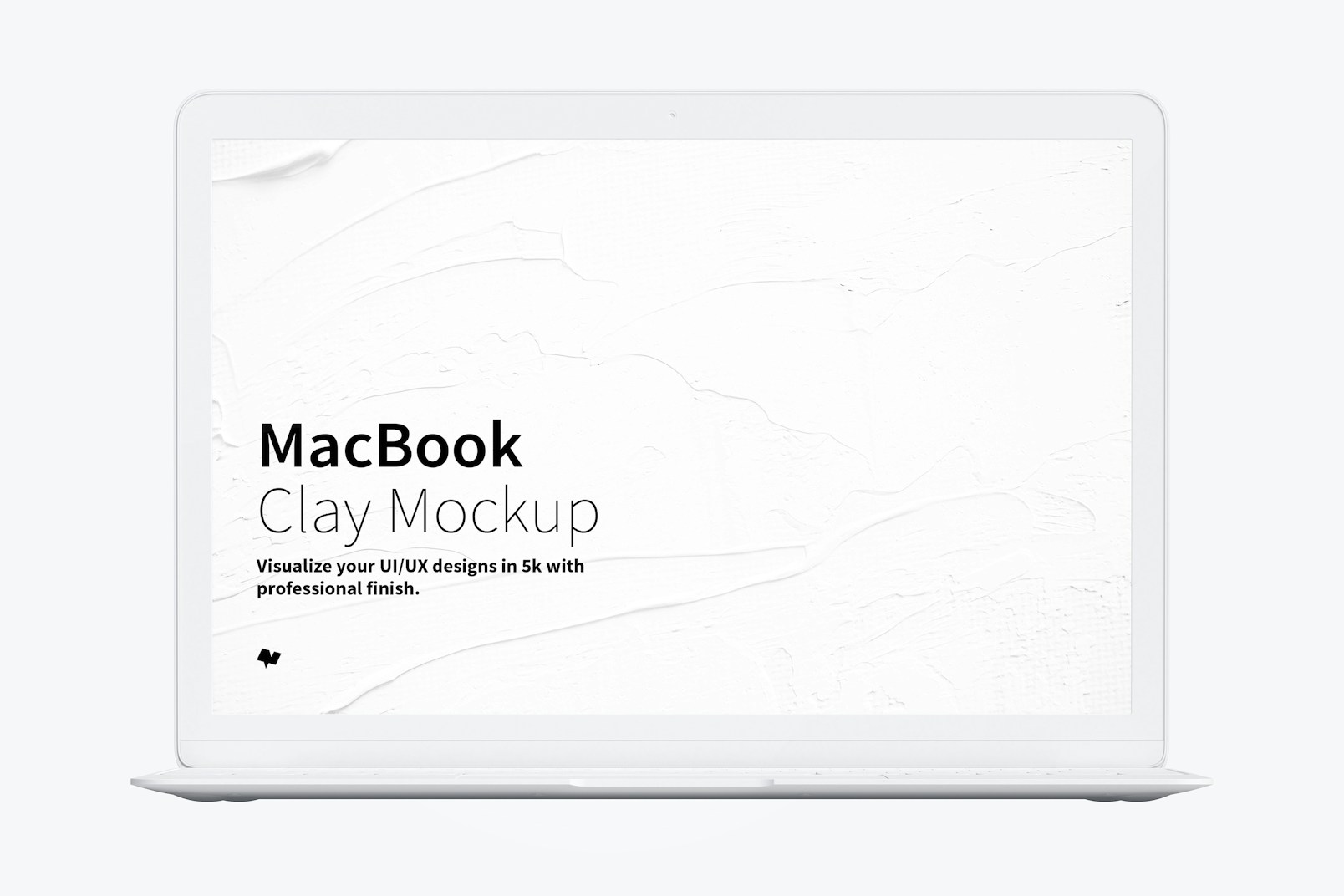 Maqueta de MacBook Multicolor, Vista Frontal