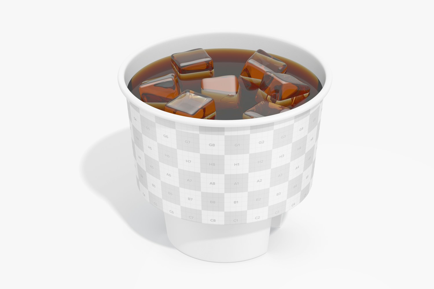 Small Drink Cup Mockup, Perspective