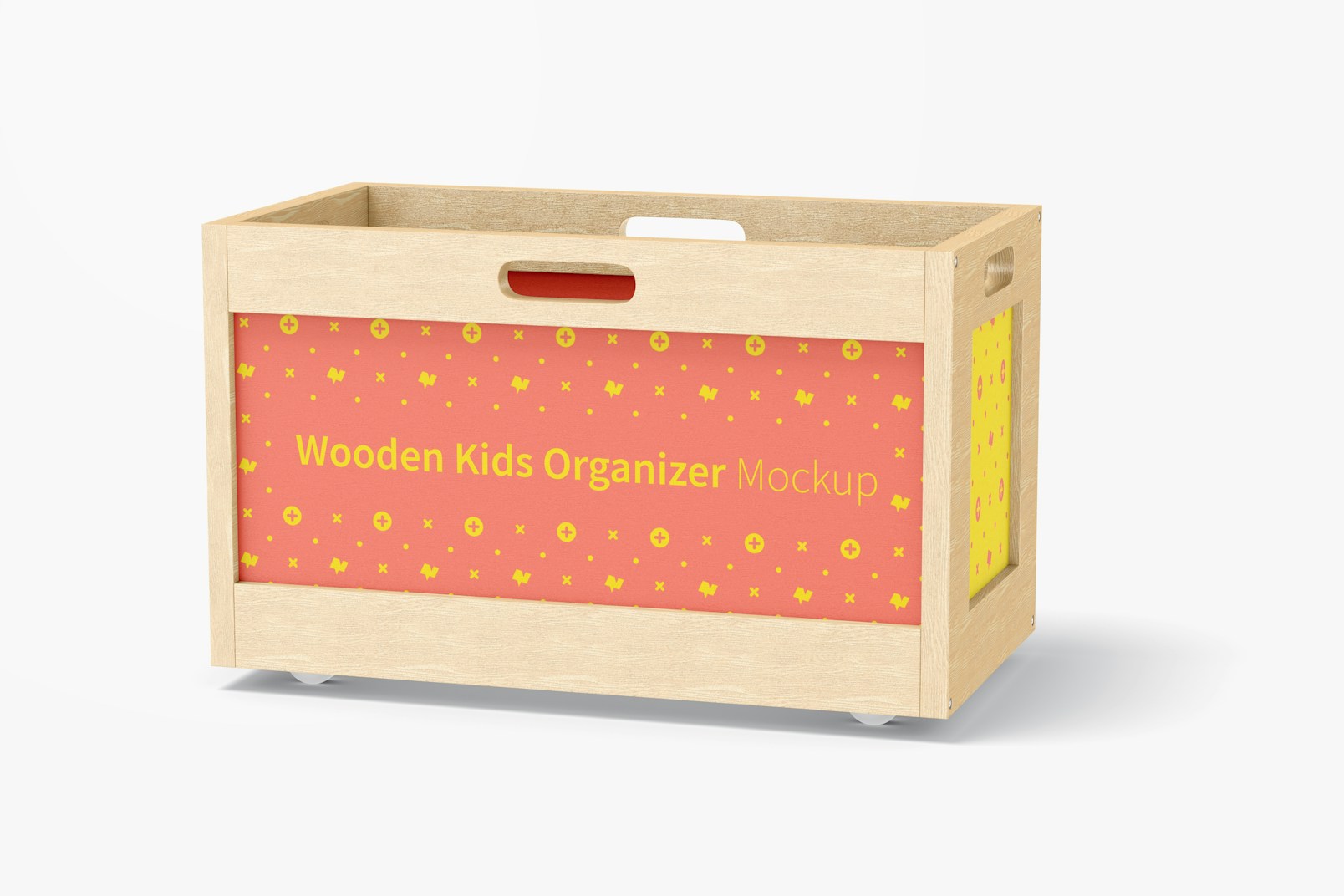 Wooden Kids Organizer Mockup