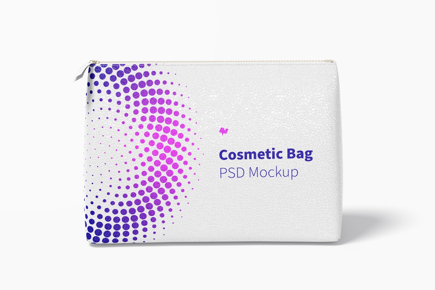 Cosmetic Bag Mockup, Front View