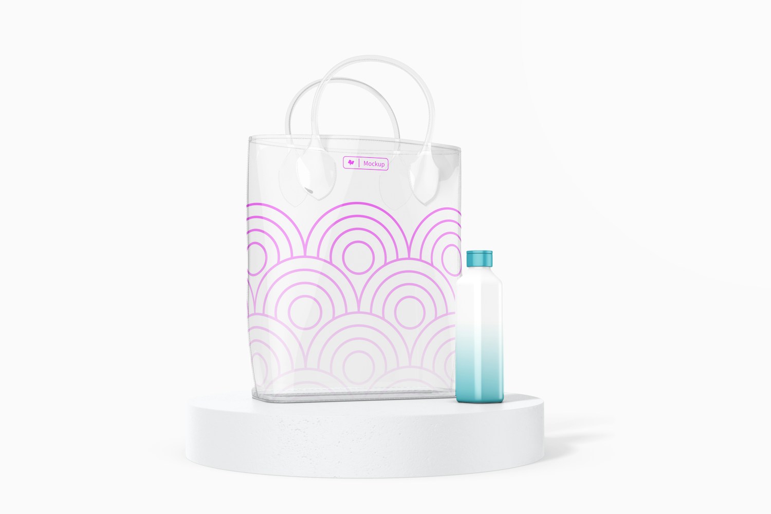 Clear Bag Mockup, Front View