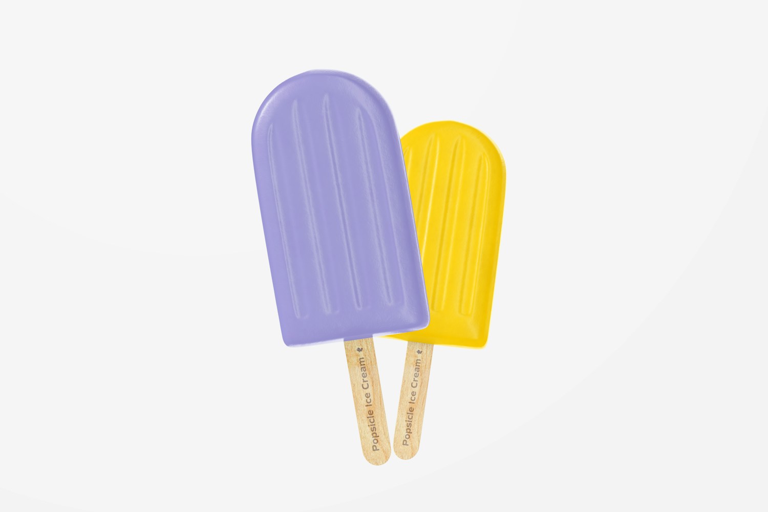 Popsicle Ice Cream Stick Mockup
