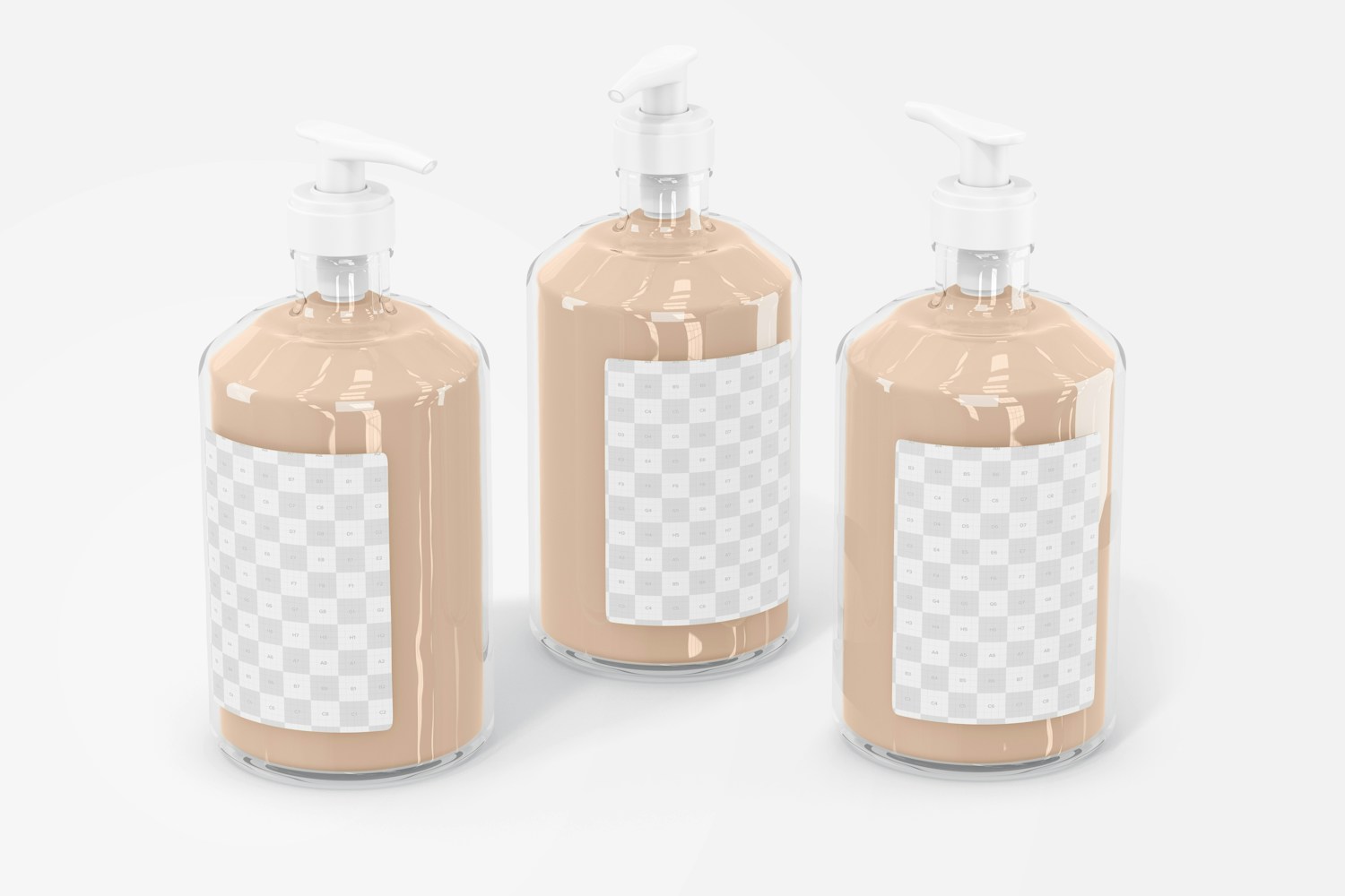 500 ml Hand Lotion Bottles Mockup 500 ml Hand Lotion Bottles Mockup