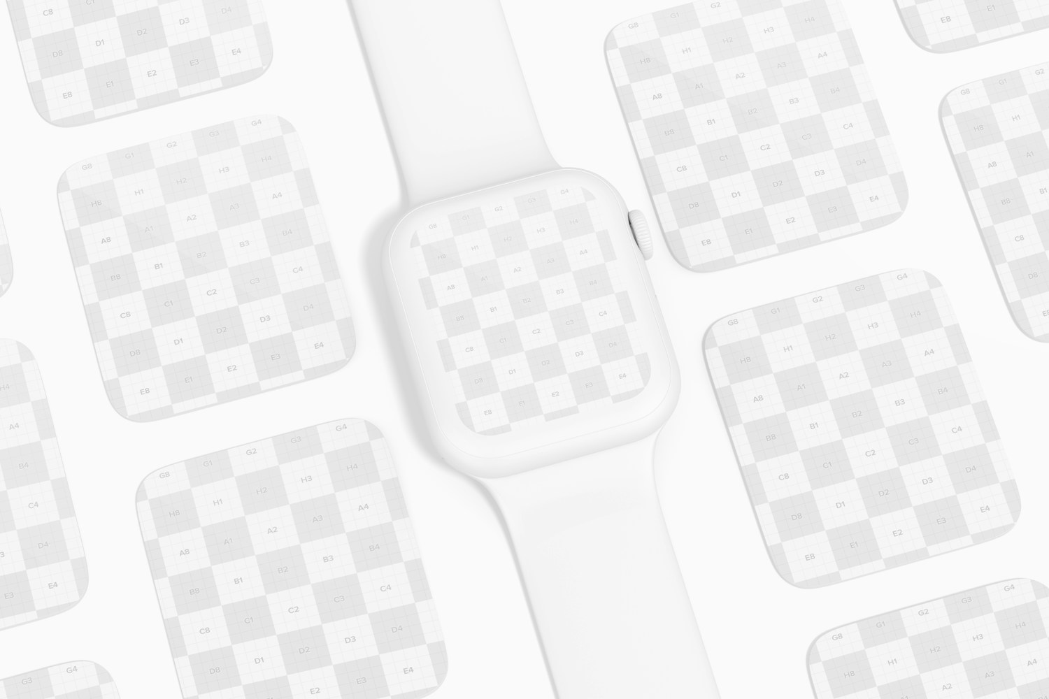 Apple Watch Series 4 Screens Set Mockup