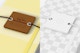 Leather Tag For Notebook Mockup, Close Up