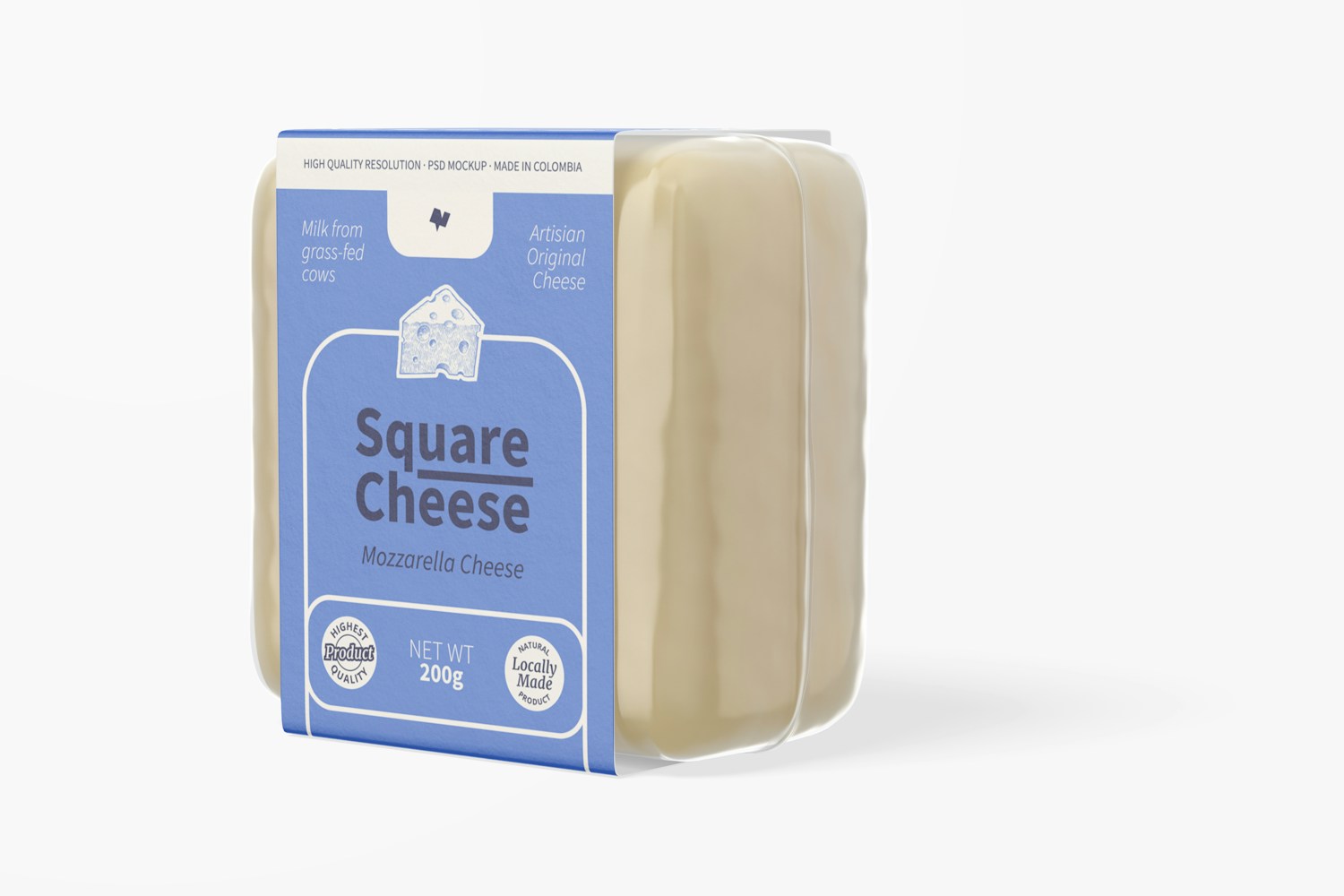 Square Cheese Mockup