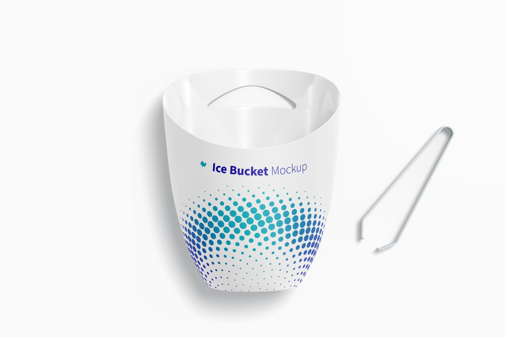 Ice Buckets Mockup, Top View
