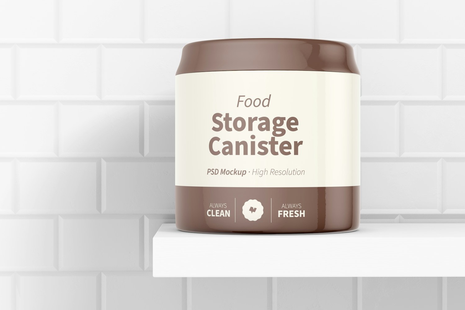 Food Storage Canister Mockup Food Storage Canister Mockup