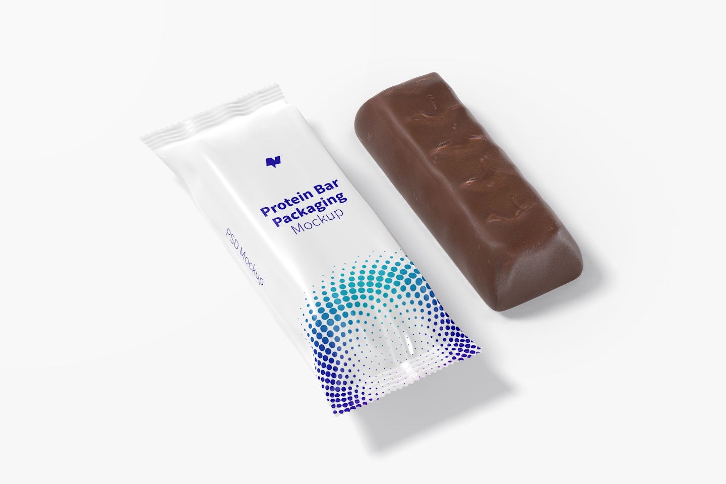 Protein Bar Packaging Mockup, Left View