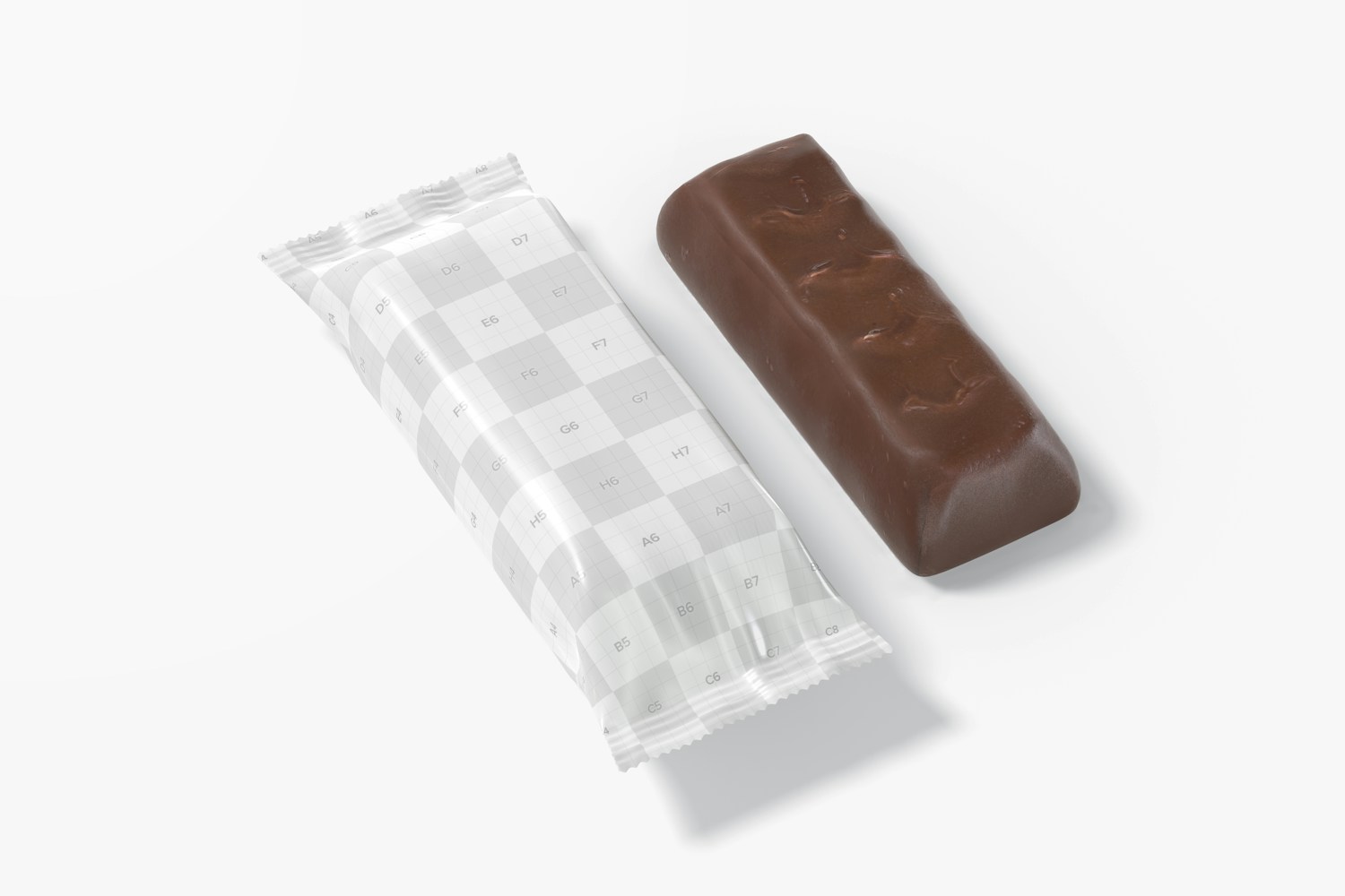 Protein Bar Packaging Mockup, Left View Protein Bar Packaging Mockup, Left View