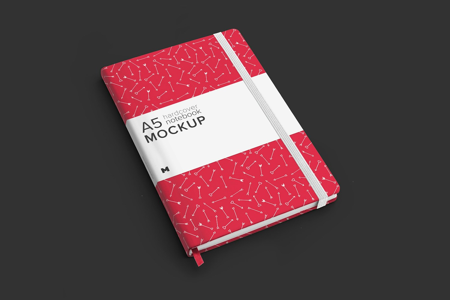 A5 Hardcover Notebook Mockup 01
