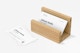 Bamboo Business Card Holder Mockup, Right View