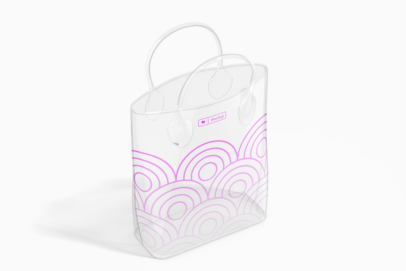 Clear Bag Mockup, Left View