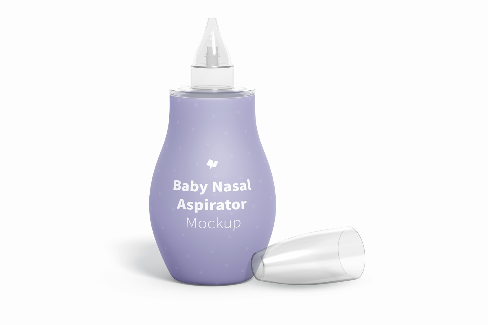 Baby Silicone Nasal Aspirator Blister Mockup, Front View