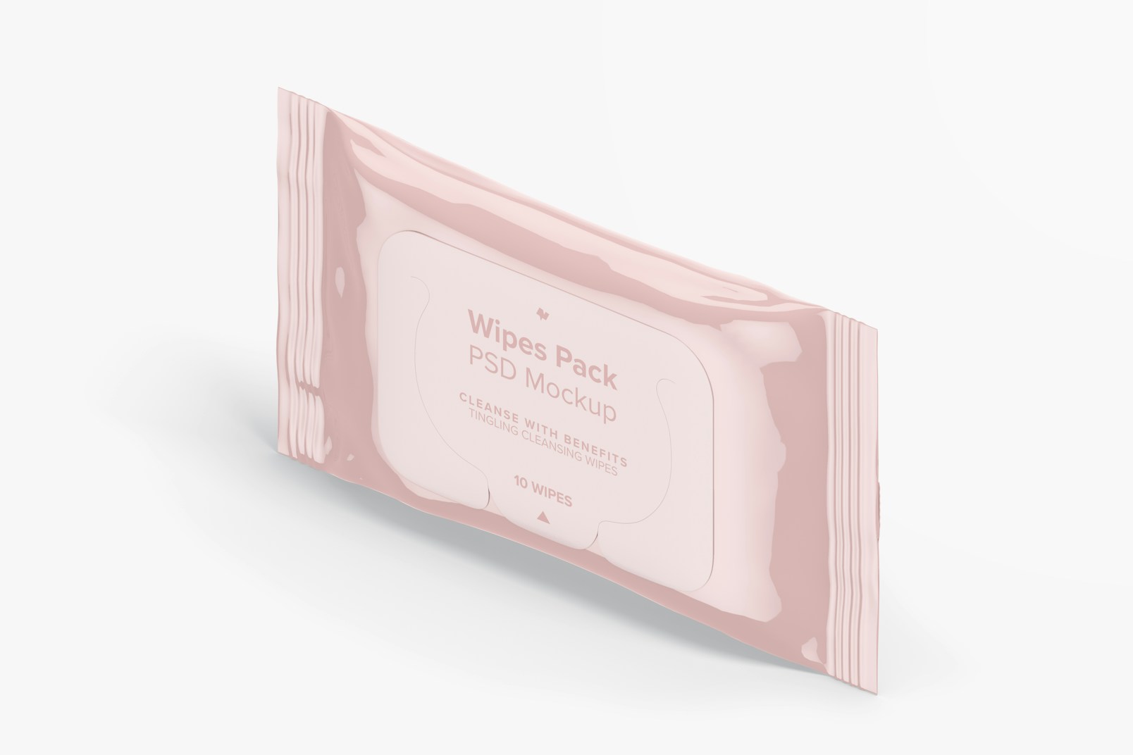 Wipes Pack Mockup, Standing