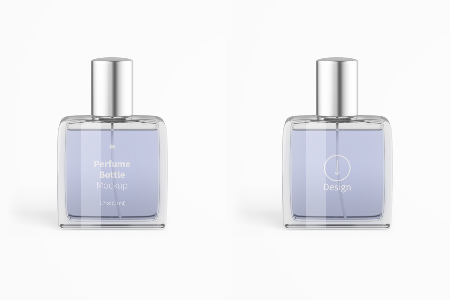 Perfume Bottle Mockup, Front View