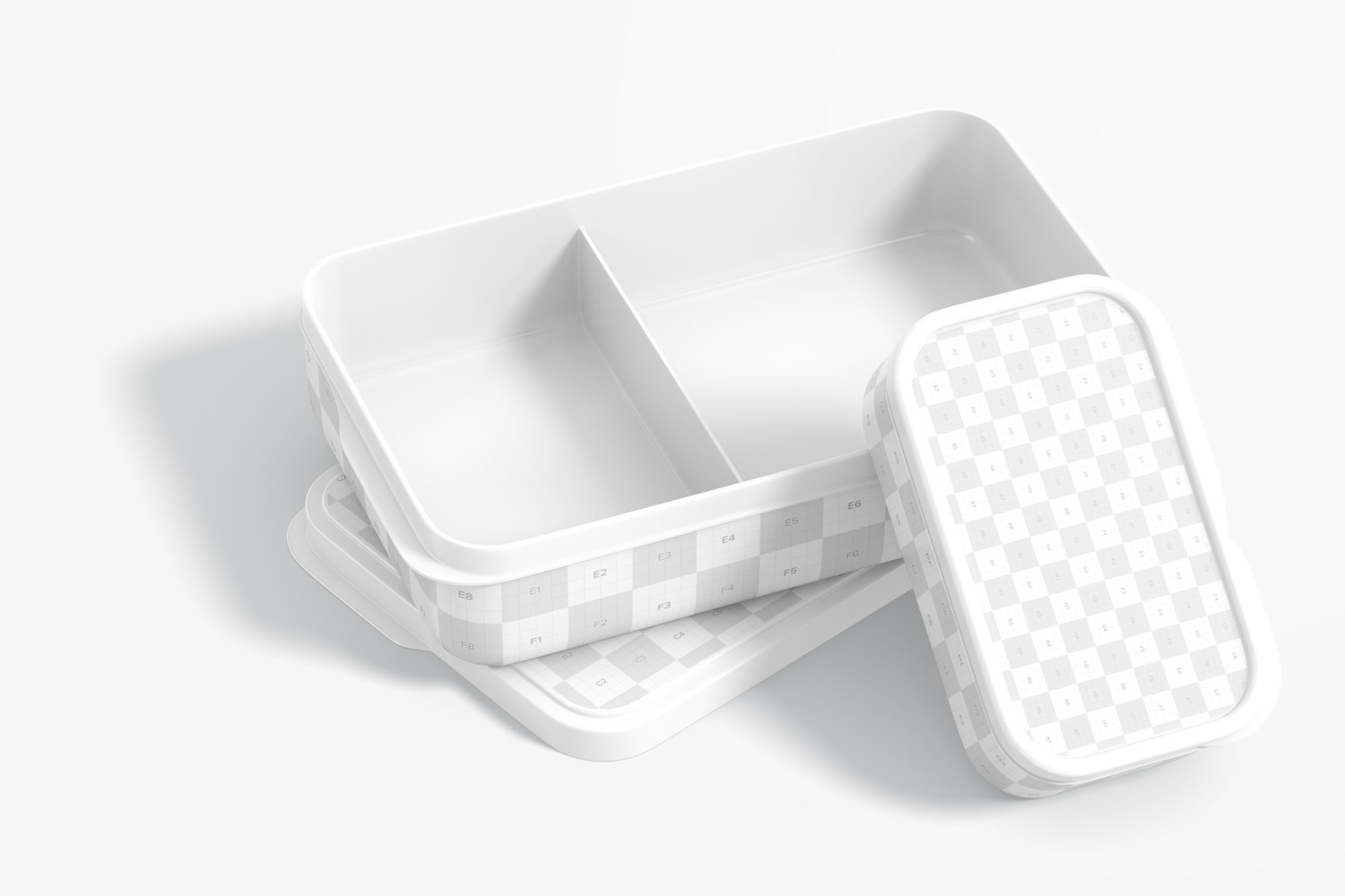 Lunch Boxes Mockup, Leaned