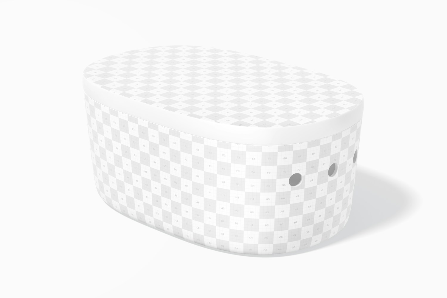 Breadbasket Mockup, Side View Breadbasket Mockup, Side View