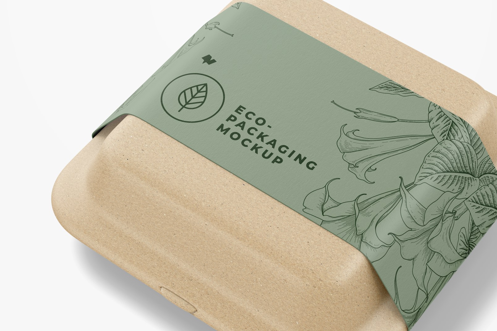 Eco Square Food Container Mockup