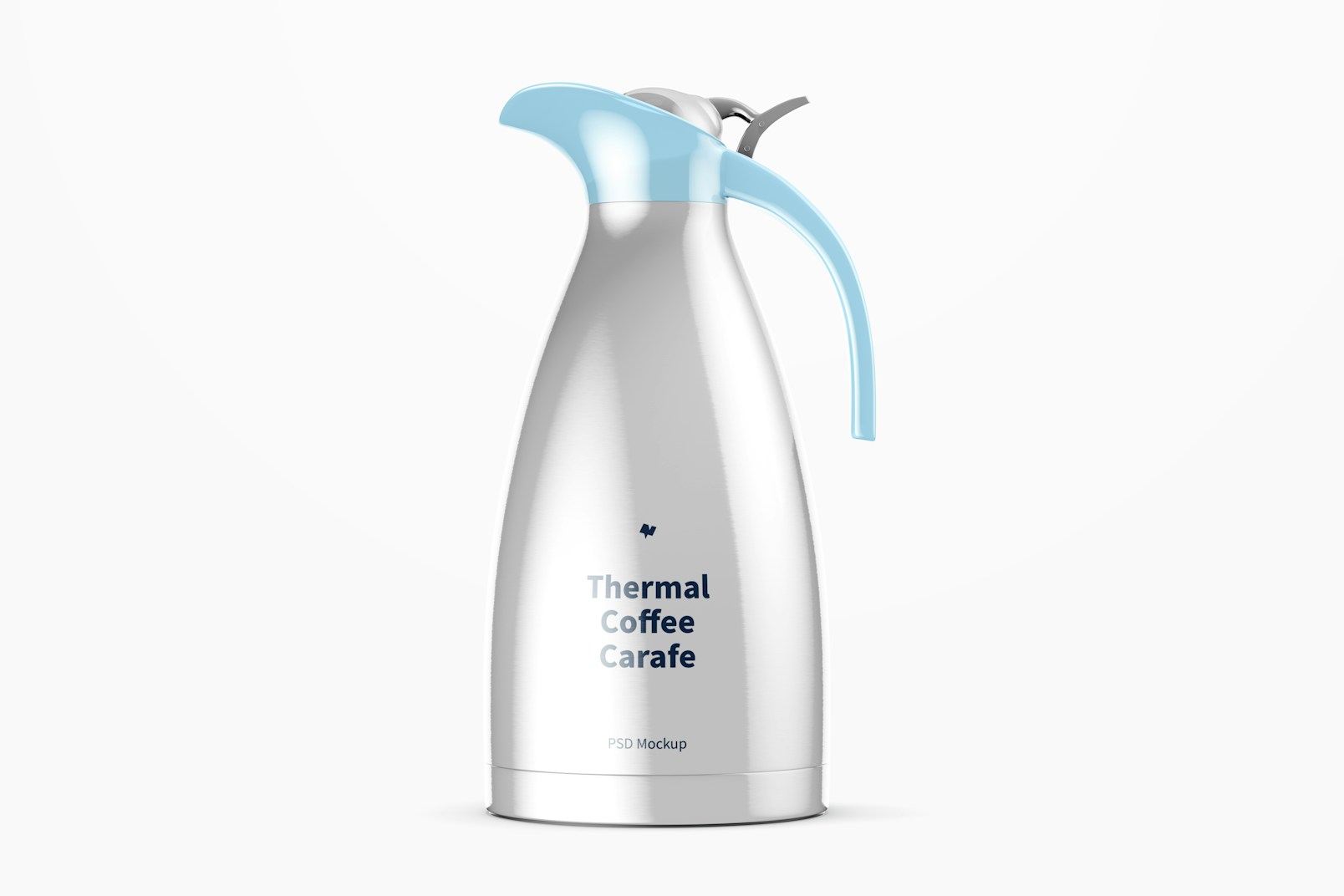 Thermal Coffee Carafe Mockup, Front View