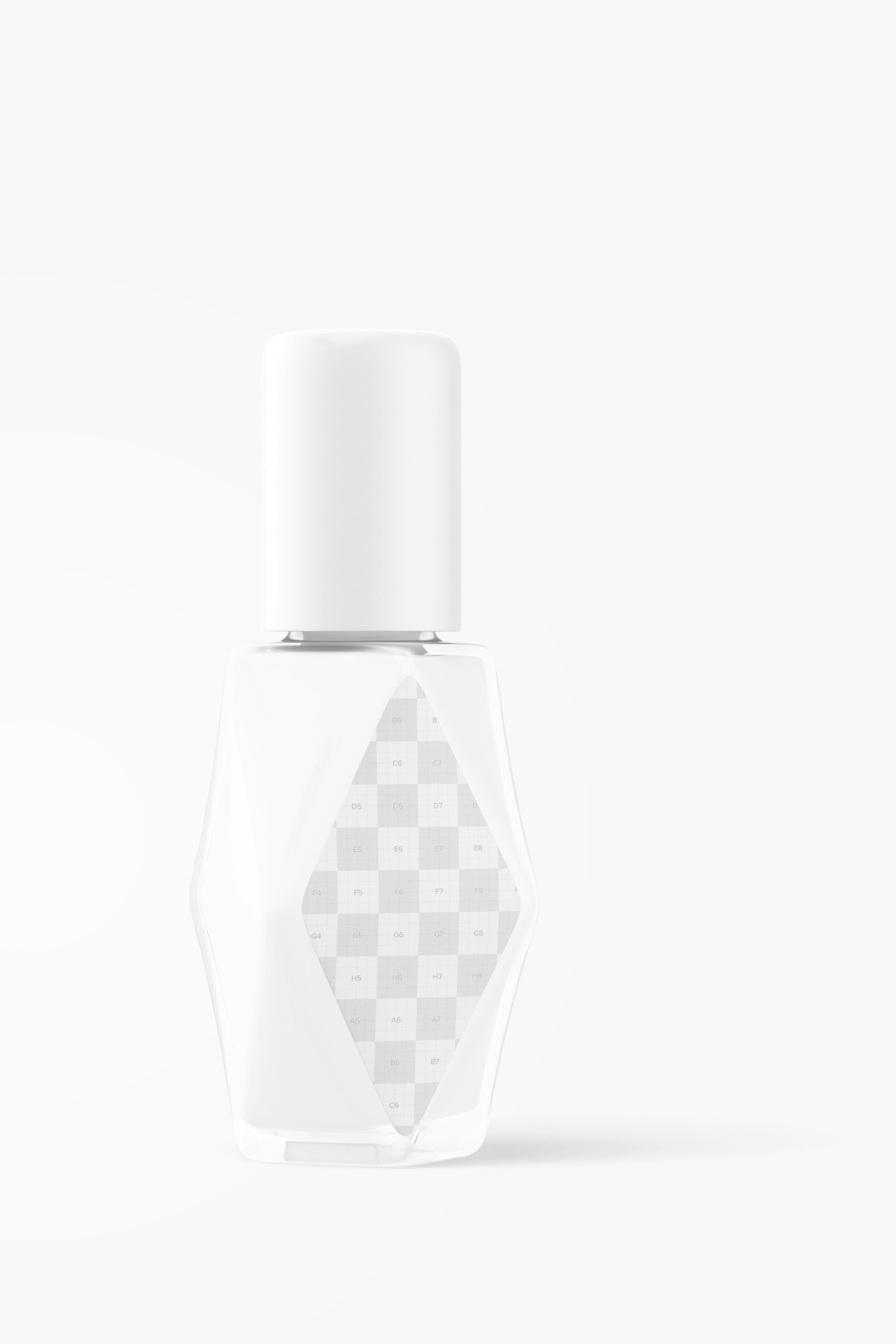 Diamond Shape Nail Polish Mockup Diamond Shape Nail Polish Mockup